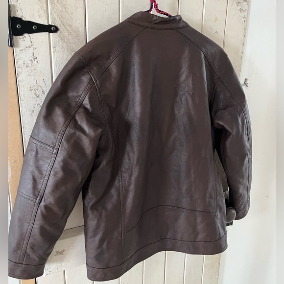 Guess Faux-Leather Men’s Moto Jacket - Picture 4 of 9